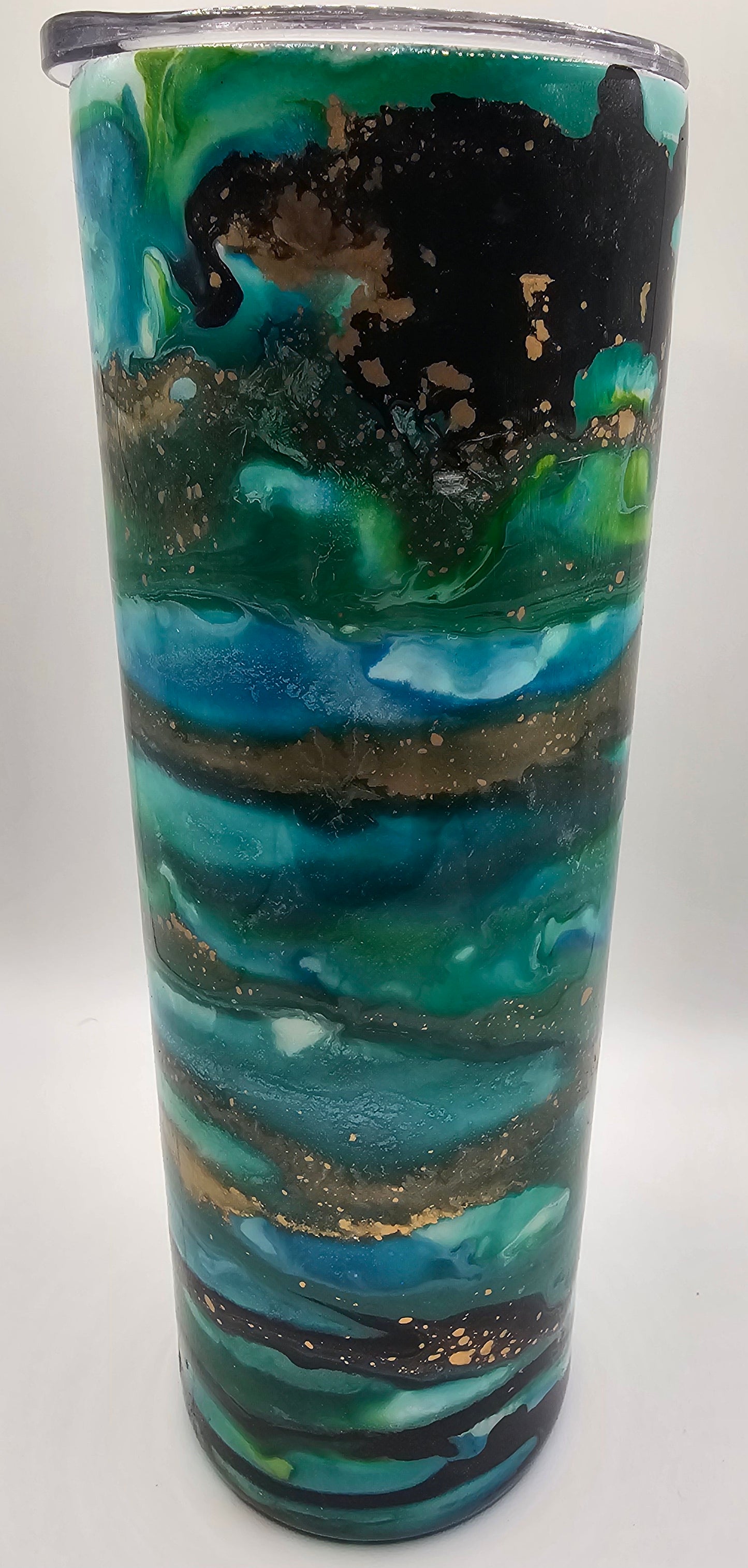 Epoxy swirl cup