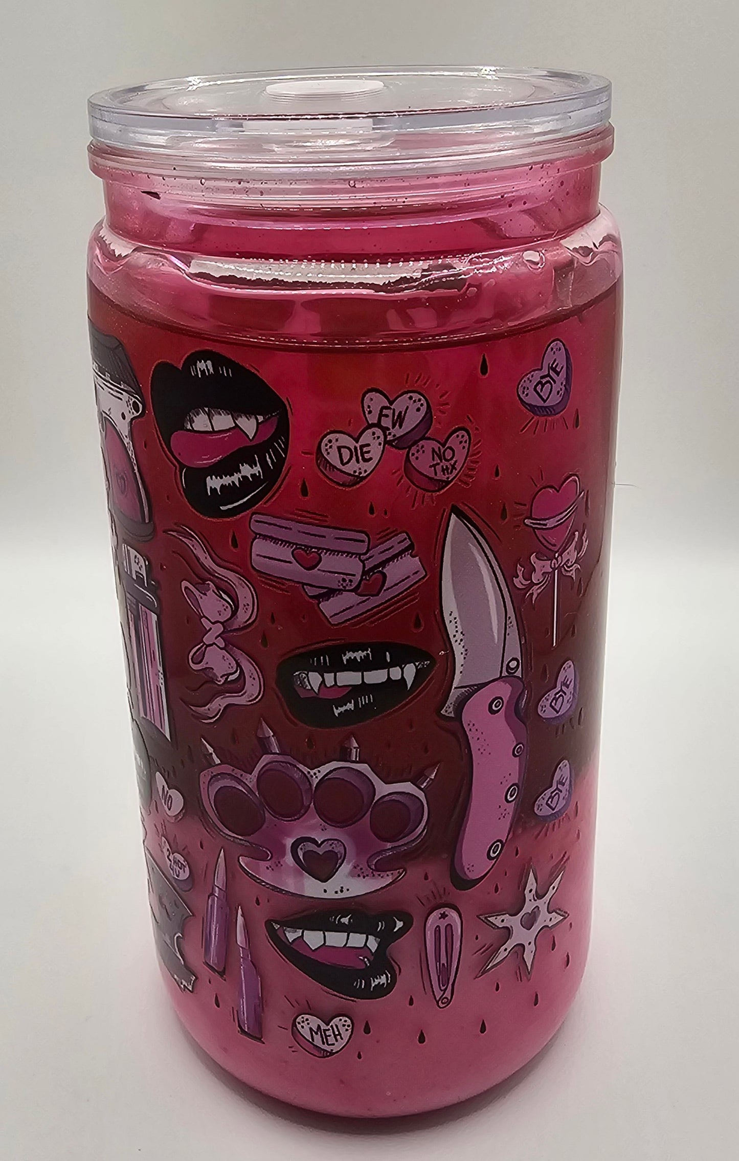 16 oz dual drip gothy/vampire