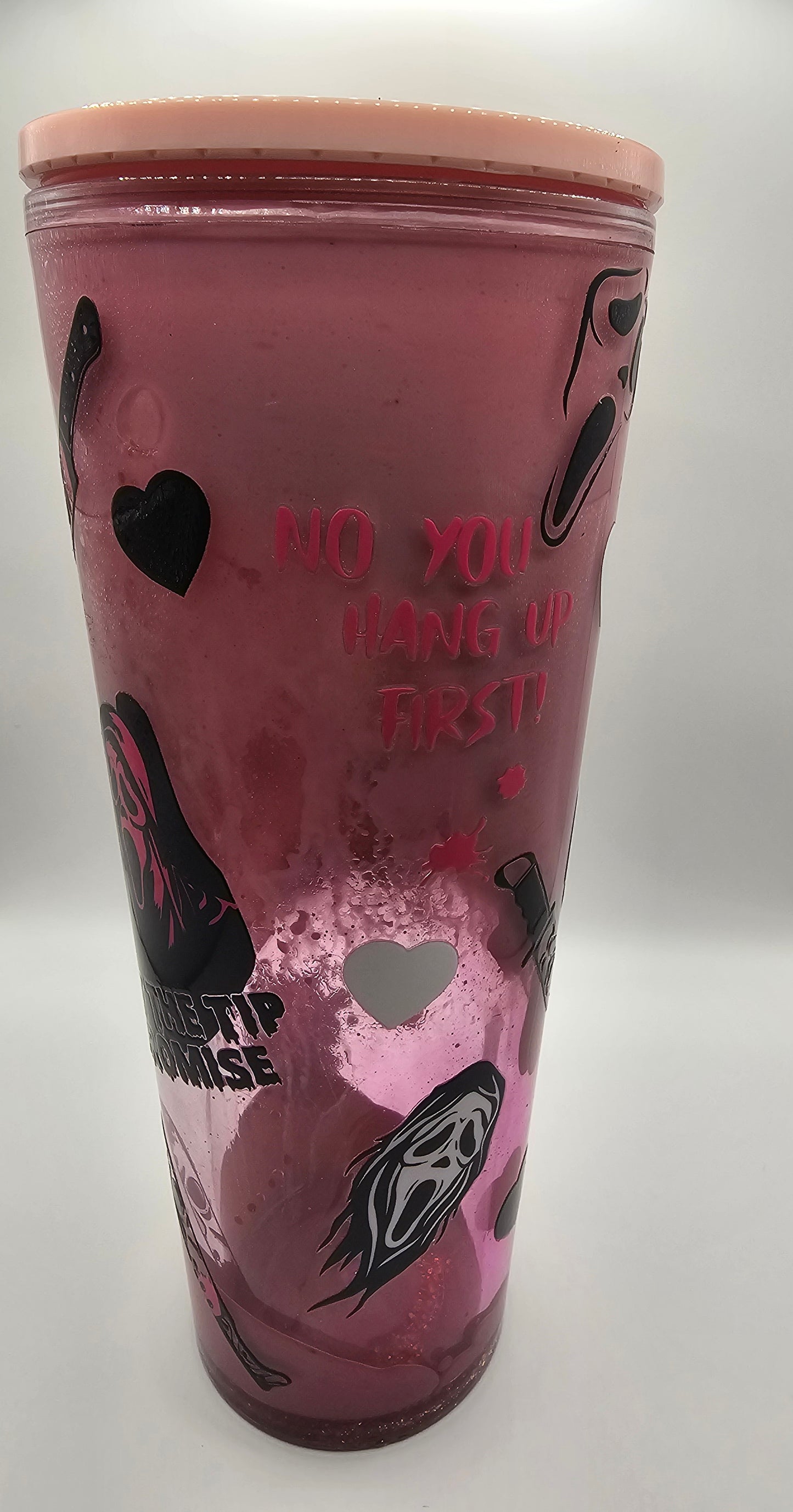 You hang up first drip cup