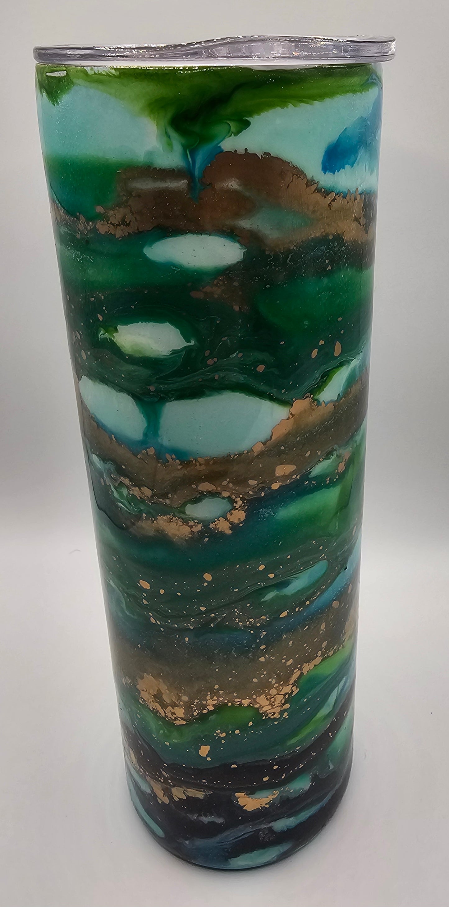 Epoxy swirl cup