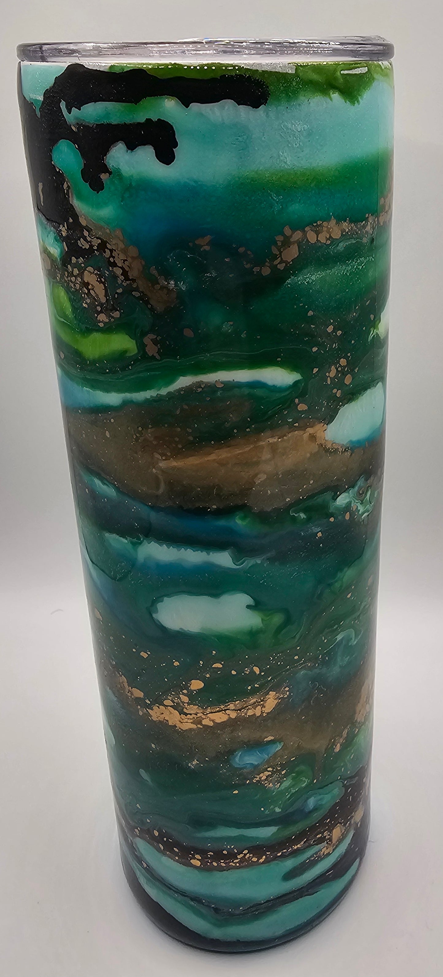 Epoxy swirl cup