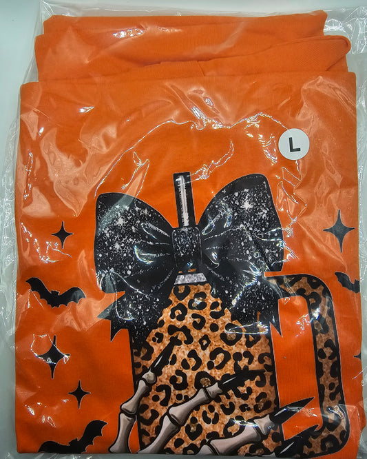 Cheetah cup and bow (L)