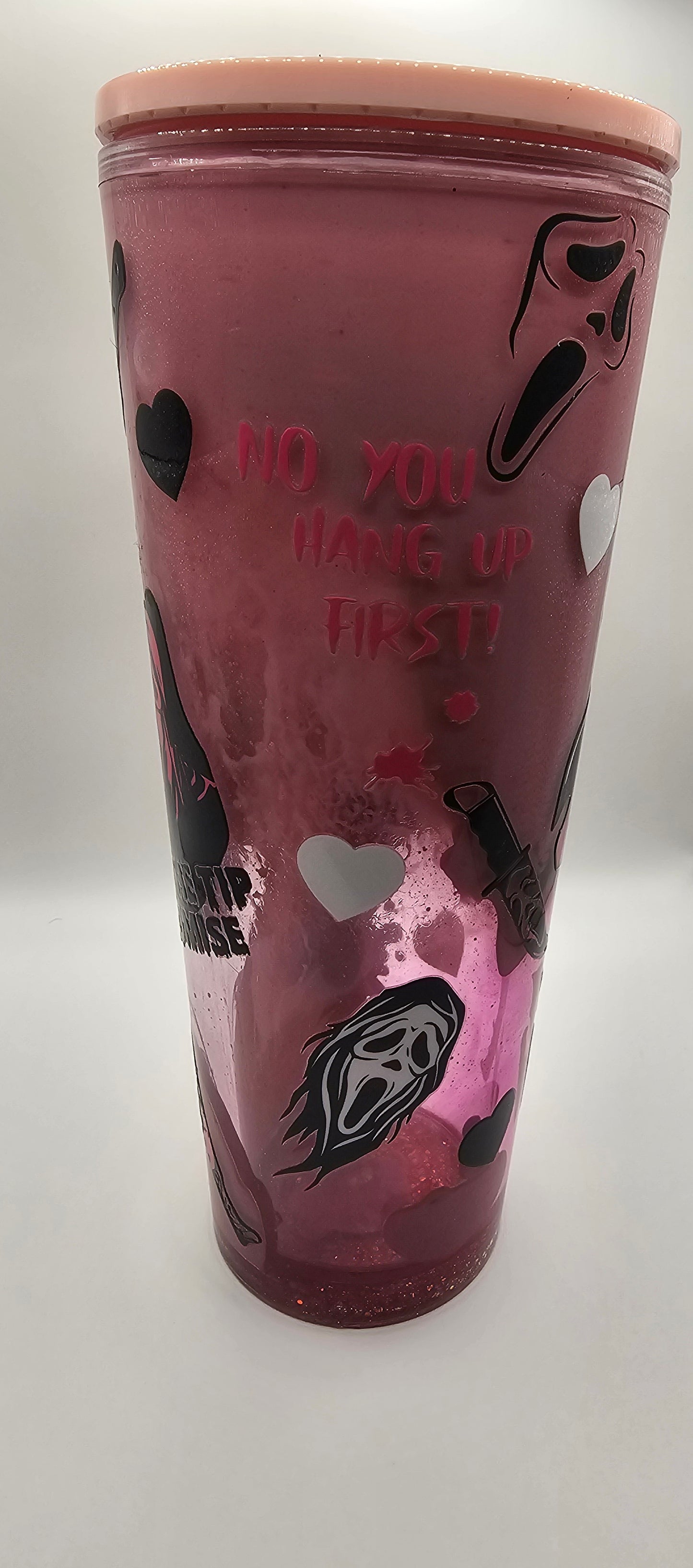 You hang up first drip cup